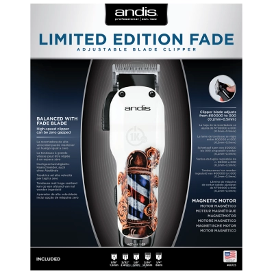 Andis Fade Limited Edition Barber Pole Adjustable Blade Clipper US-1