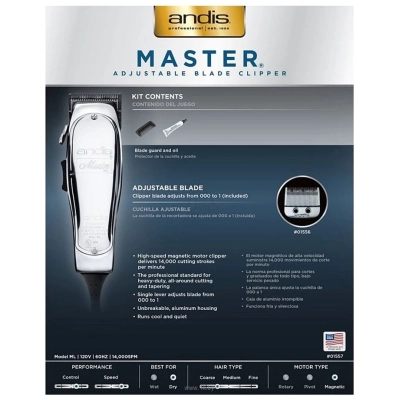 Andis Master Adjustable Blade Clipper ML