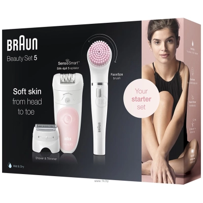 Braun 5-875 BS Silk-epil 5 Beauty Set Wet & Dry