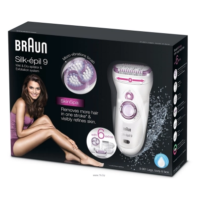 Braun 9-961e Silk-epil 9 SkinSpa Wet & Dry