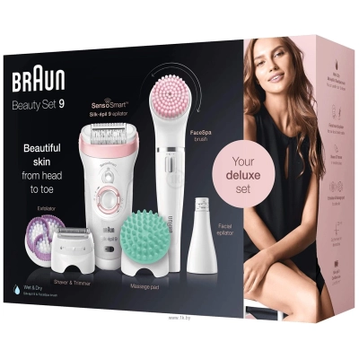 Braun 9-985 BS Silk-epil 9 Beauty Set Wet & Dry