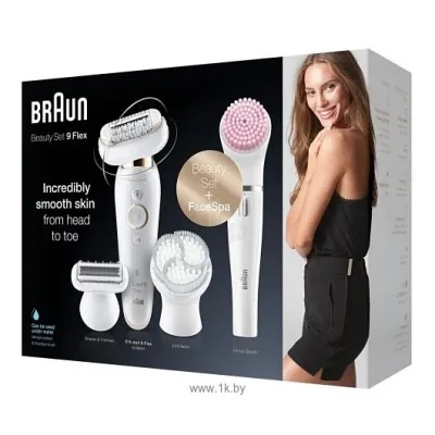 Braun SES 9100 Silk-epil 9 Flex Beauty Set + schetka dlya litsa