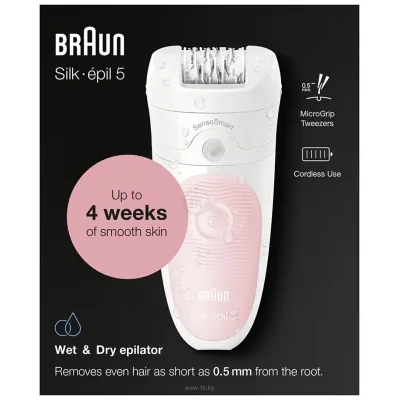 Braun Silk-epil 5 SensoSmart SE 5/516 Wet&Dry