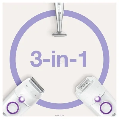 Braun Silk-epil 5 Series 5-825P s trimmerom White Purple