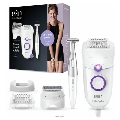 Braun Silk-epil 5 Series 5-825P s trimmerom White Purple