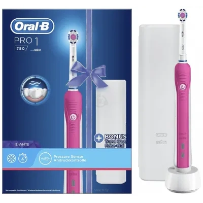 Oral-B Pro 1 750 3D White D16.513.1UX (rozovyiy)