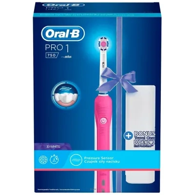 Oral-B Pro 1 750 3D White D16.513.1UX (rozovyiy)