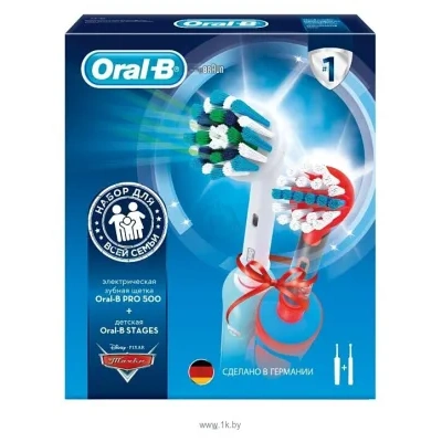 Oral-B Pro 500 + Stages Power Cars