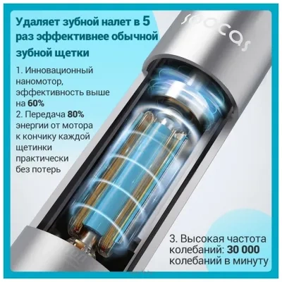 Soocas Spark Toothbrush Review MT1 (serebristyiy)