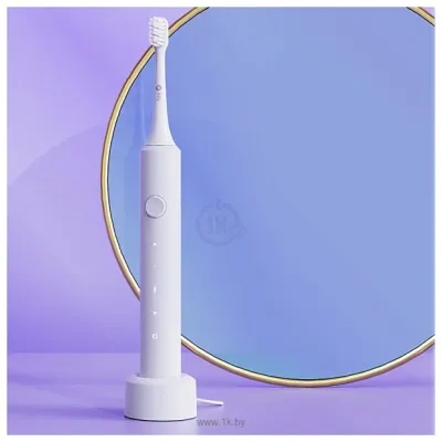 Infly Elektricheskaya zubnaya schetka  Sonic Electric Toothbrush T03S (futlyar, 2 nasadki, belyiy)