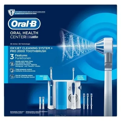 Oral-B OxyJet Cleaning System + PRO 2000 Toothbrush
